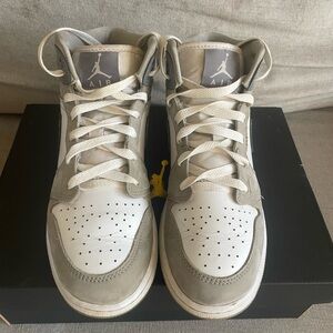 Nike Air Jordan Gray and White Sneakers